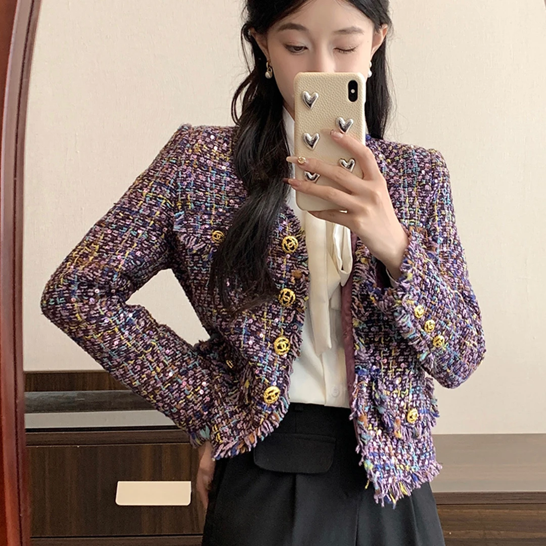 秋冬小香风外套女2025新款气质名媛法式高级感高端早秋初秋上衣