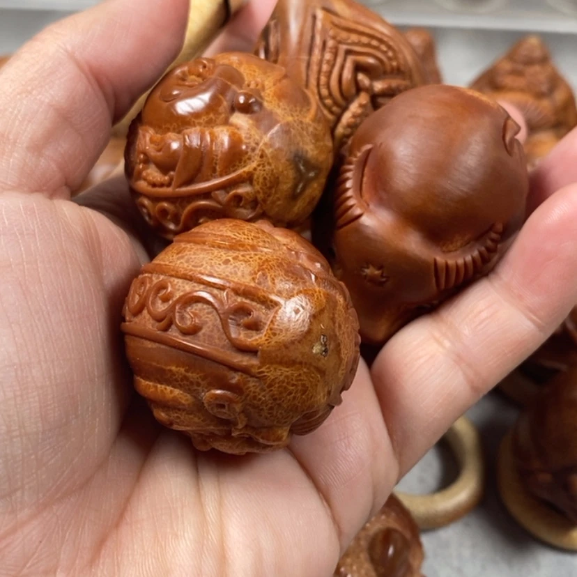 【闪购商品】橄榄核吊坠淡**生财迷，生命，牛