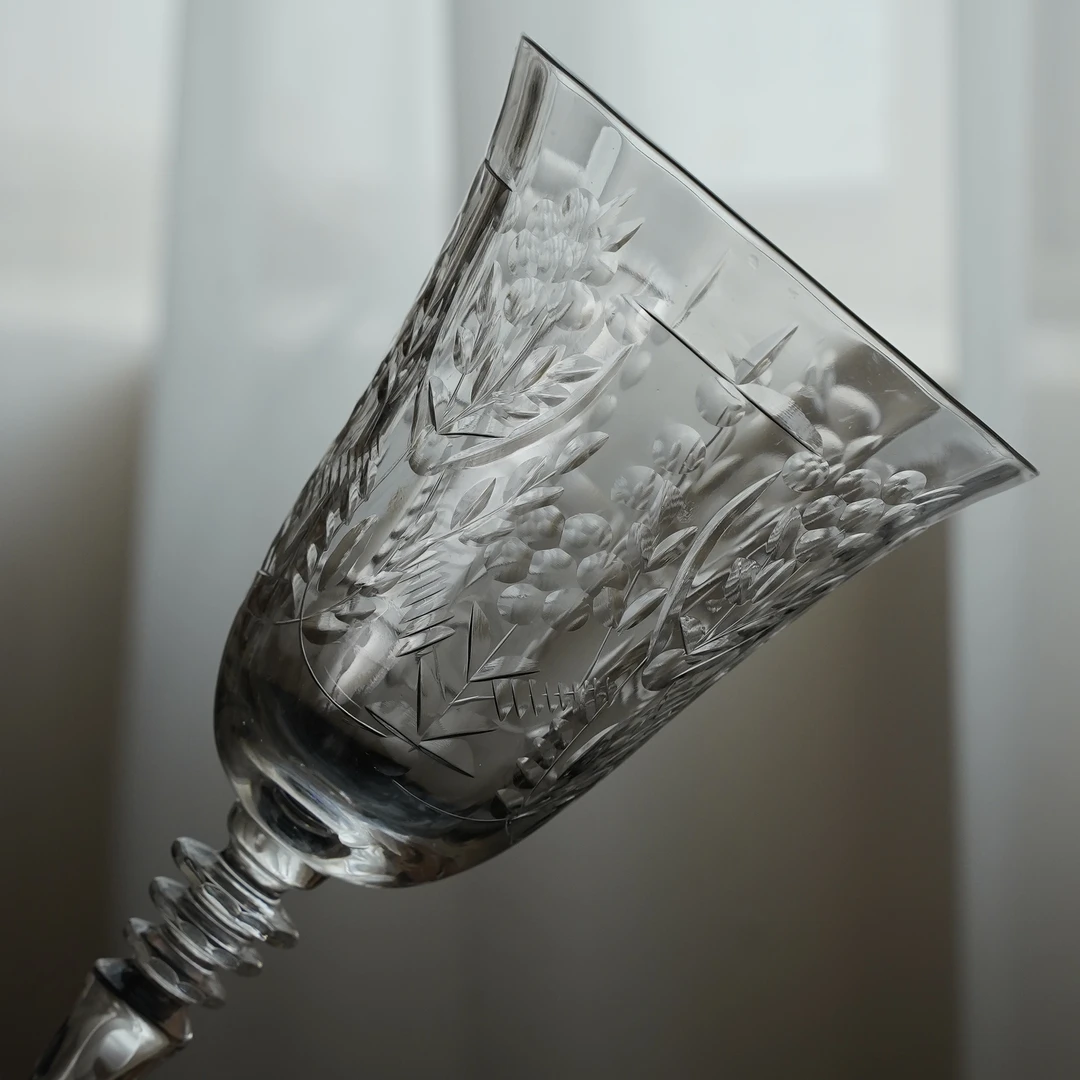 B10美国Cambridge剑桥1940美国中古蚀刻酒杯（★更多款式呼叫客服