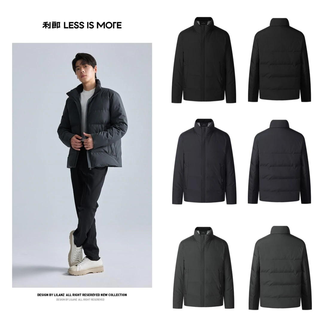 利郎【三防拒水羽绒】男士冬季户外抗寒保暖防风防污羽绒服A4DRF007