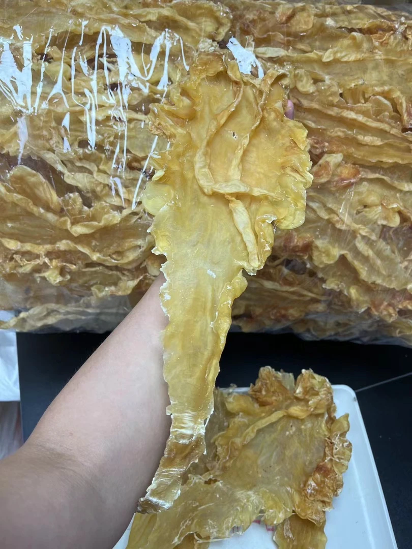 特大鳕鱼胶5-6头 花胶鱼胶 0-500 9 清平批发