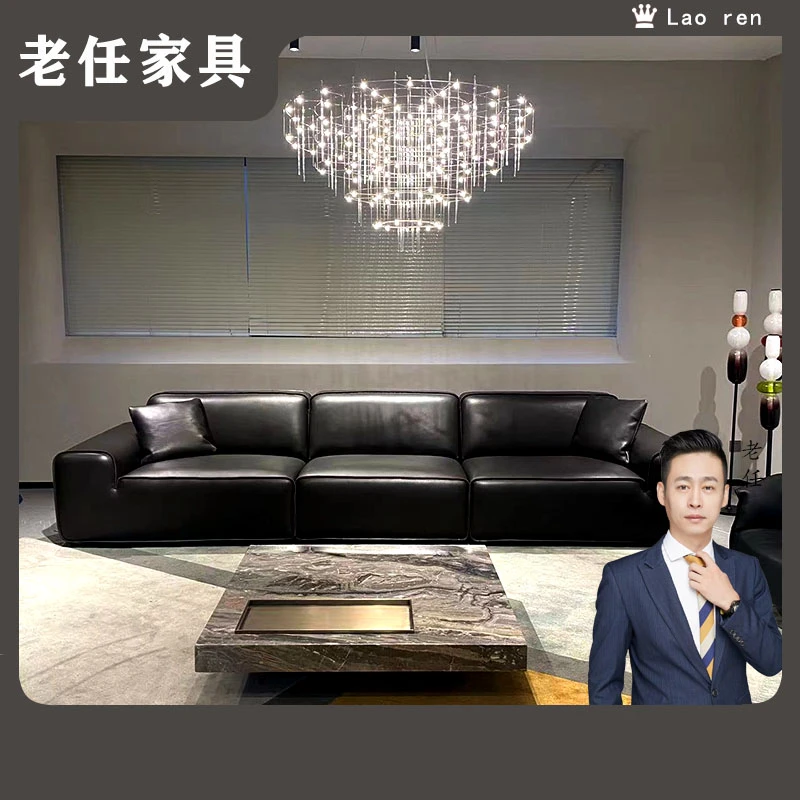 【第三代小黑牛沙发】设计师款意式极简别墅客厅落地款网红现代沙发