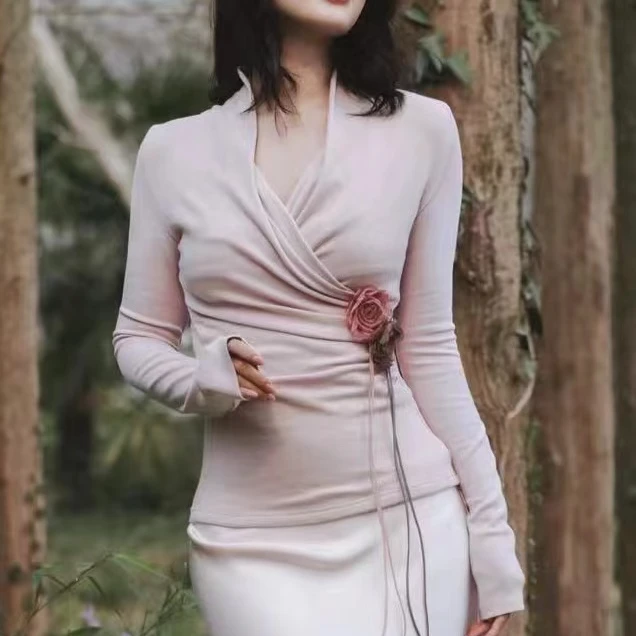 清样-秋冬打底衫粉色紫色