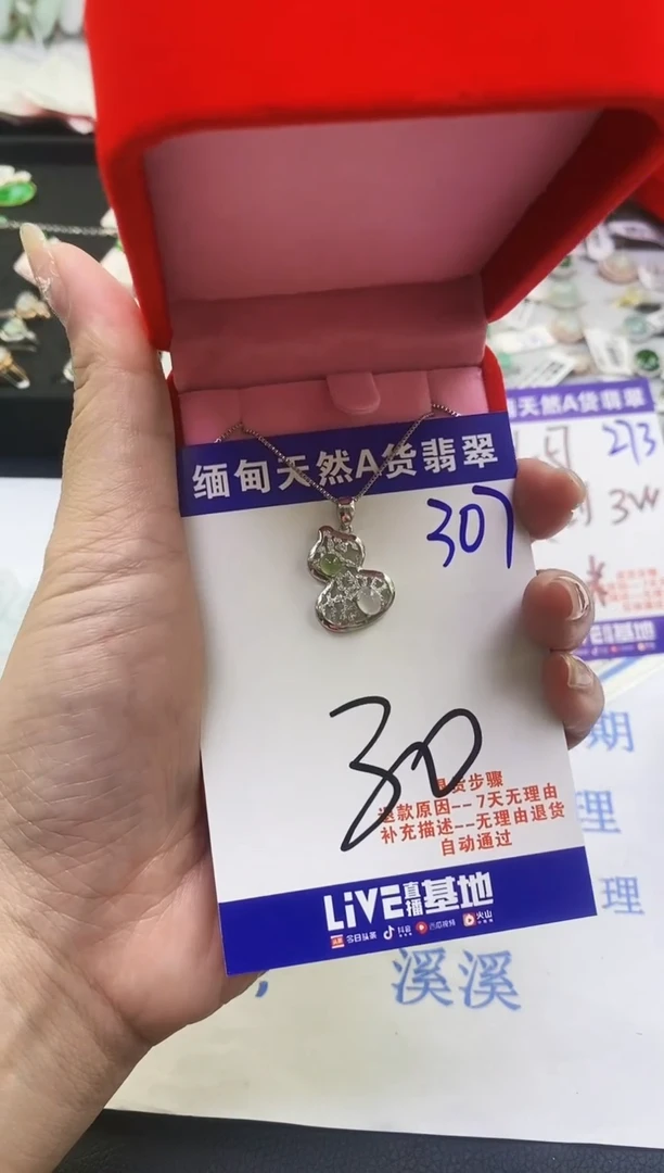 【闪购商品】翡翠颈饰未镶嵌天然缅甸A货翡翠