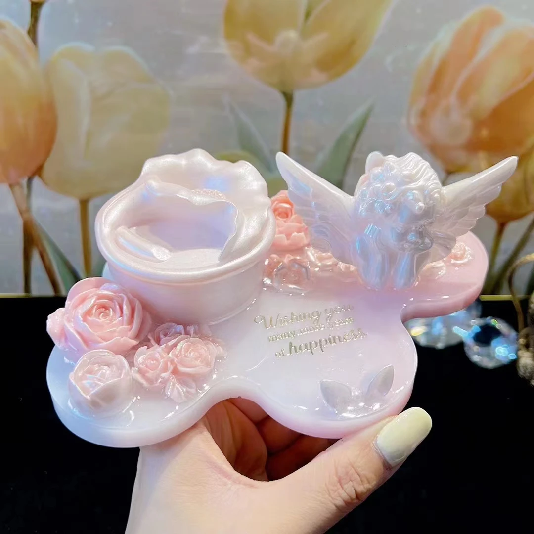 【C】奶油皇后成品收纳盒样板特价摆台摆件收纳盒盘子钥匙扣挂件