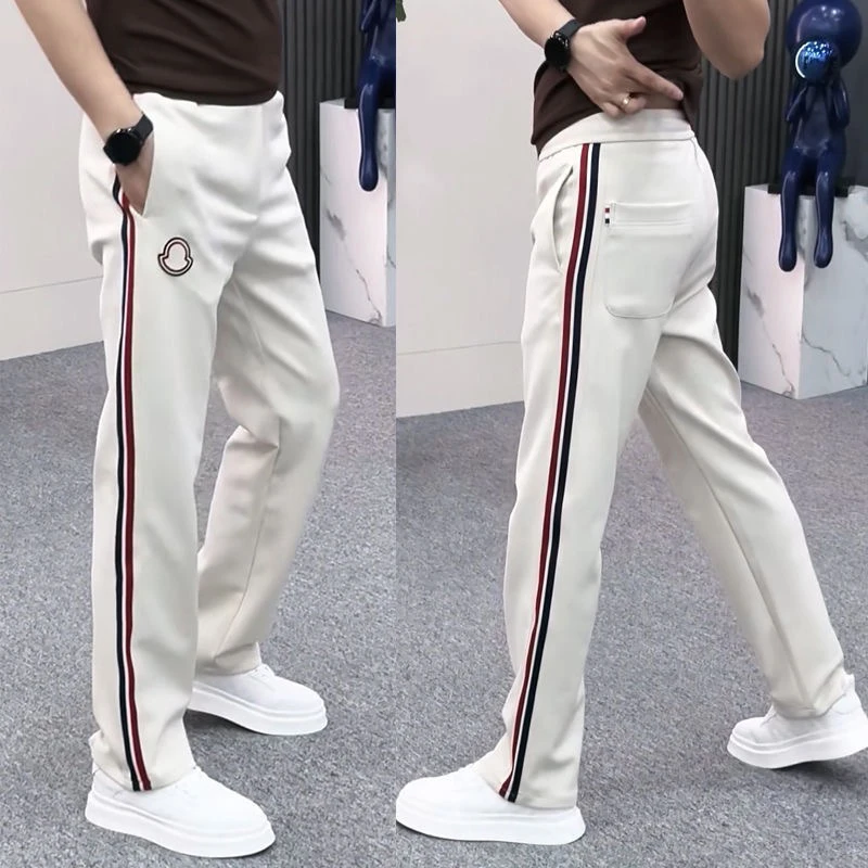 潮牌宽松直筒运动裤男薄款韩版休闲裤百搭潮流2023春季青年阔腿裤