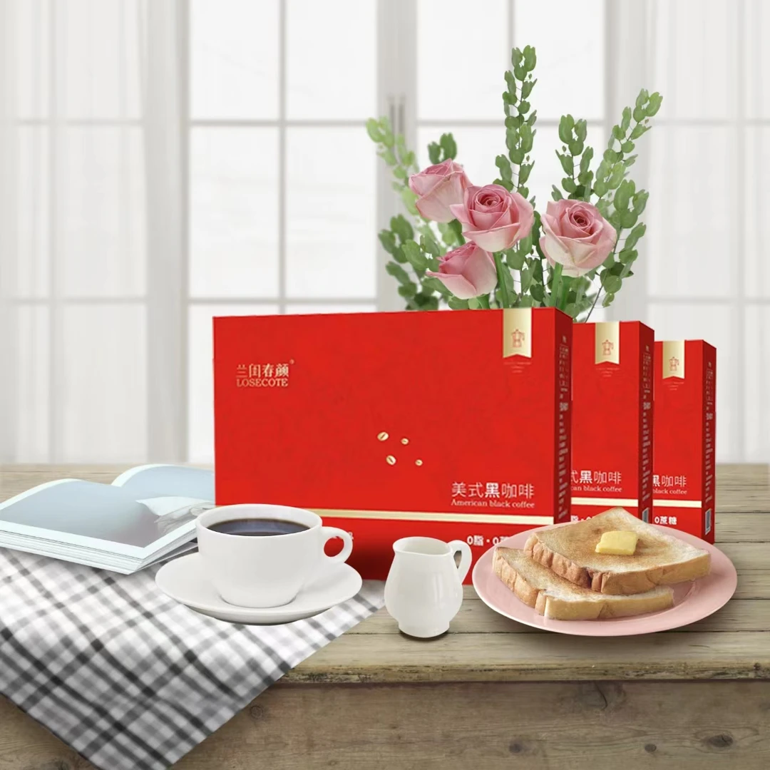 【 LOSECOTE】0糖0脂黑咖啡正宗国货速溶黑咖香醇美式
