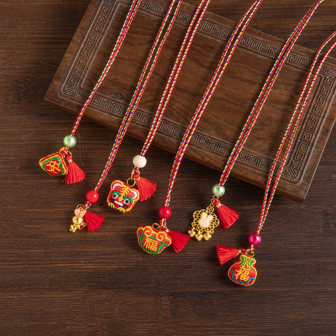 端午节儿童挂脖流苏小挂件香包香囊平安福锁随身荷包持久留香批发