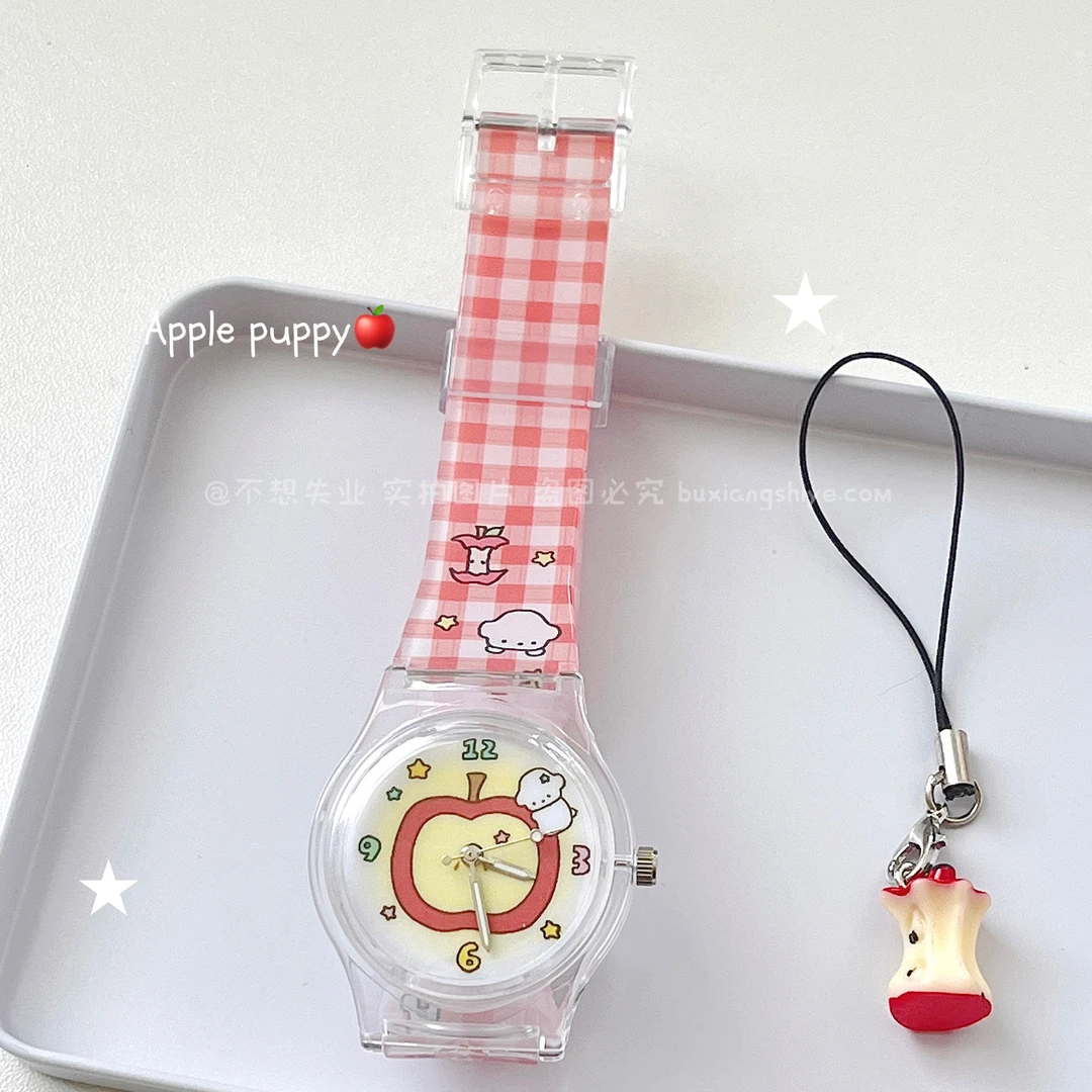 不想失业原创苹果小狗儿童手表可爱卡通童趣甜酷手表学生闺蜜礼物