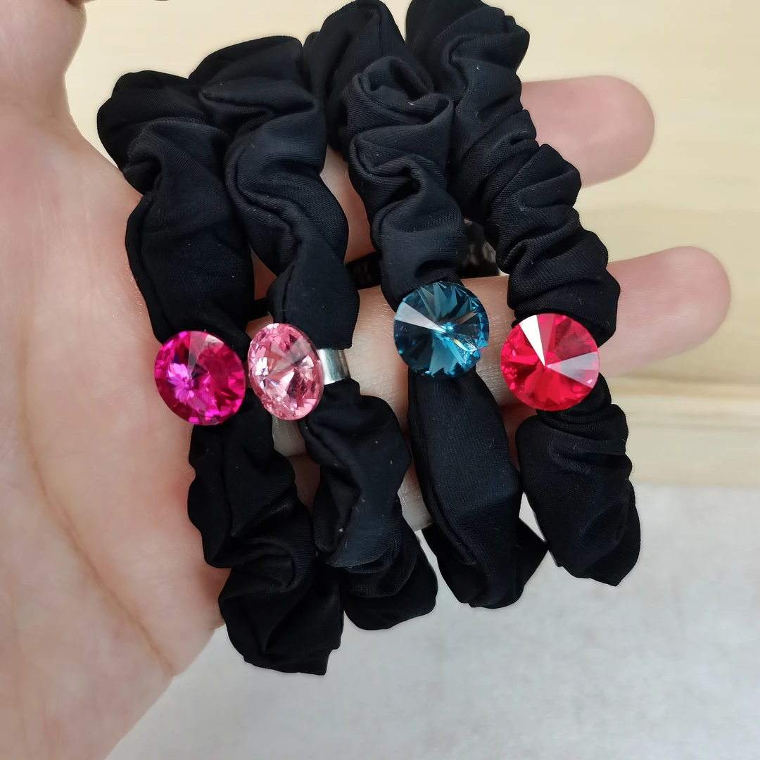 头饰发绳发圈皮筋头绳黑色气质时尚简约红色百搭可爱丸子头发饰