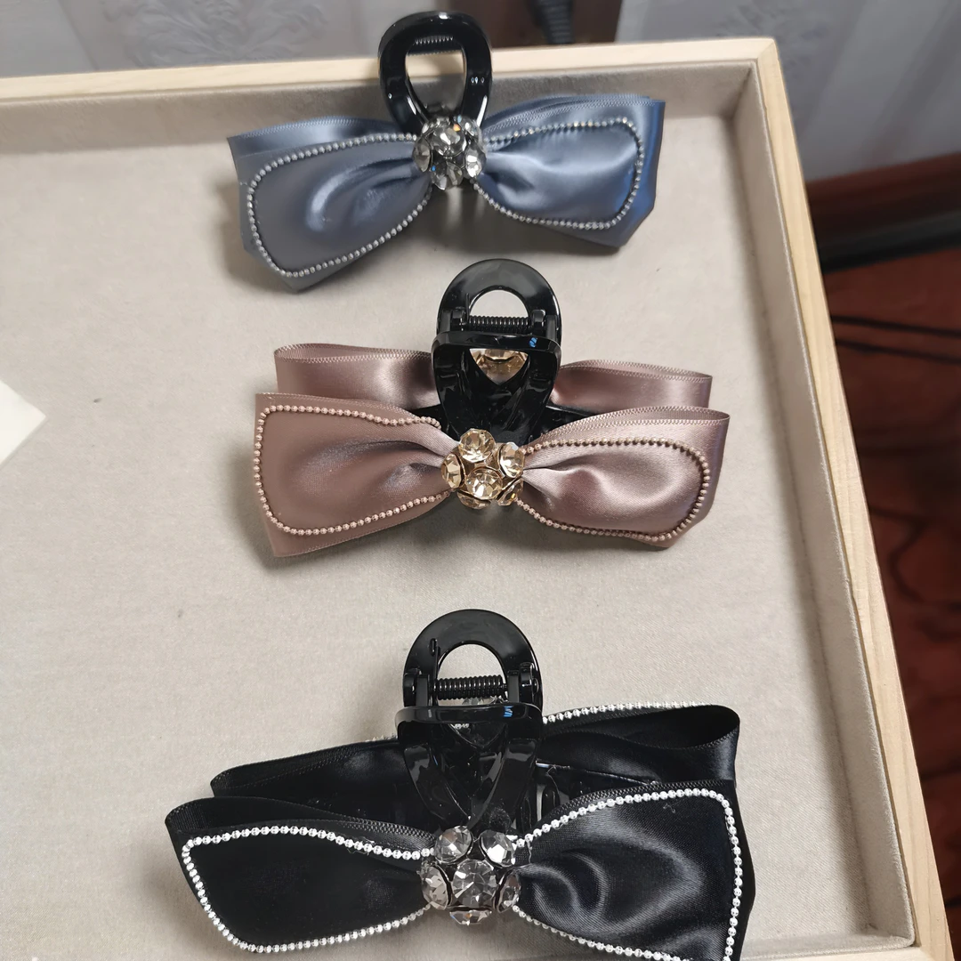 小众设计感气质网红日韩抓夹鲨鱼夹蝴蝶结发夹头饰夹子精致发卡