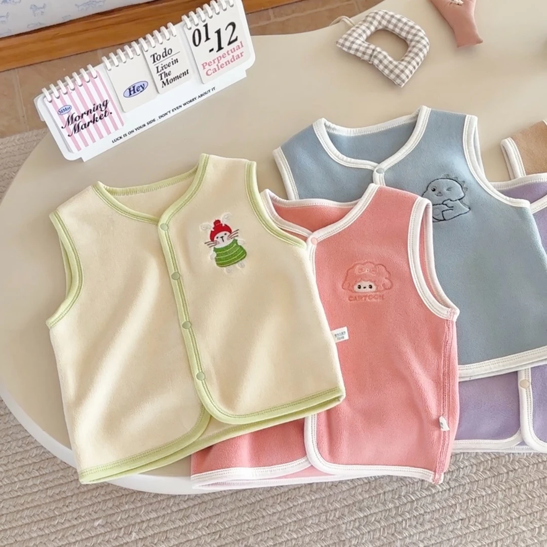 【耀选专属】桃子猴双面520g奥利绒刺绣马甲29168