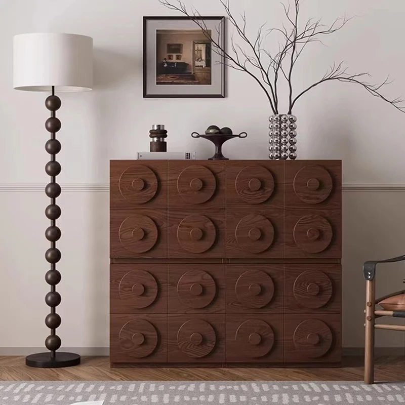 康宿图灵实木卡门柜组合柜中古风柜电视柜