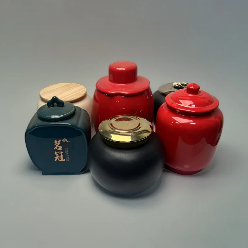 【 陶瓷罐】罐子随机发 肉桂岩茶100g