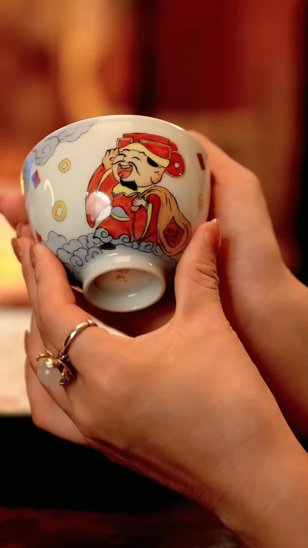 【闪购商品】茶杯财神爷茶杯6666666666