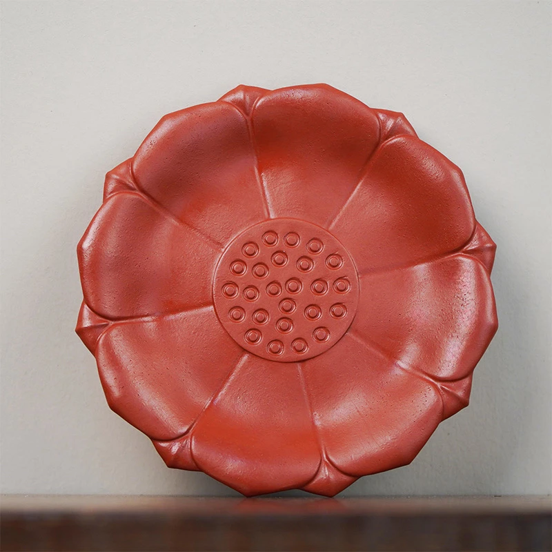 紫砂壶功夫干泡台茶盘壶承茶桌台杯垫莲花底座水果盘茶具摆件精品