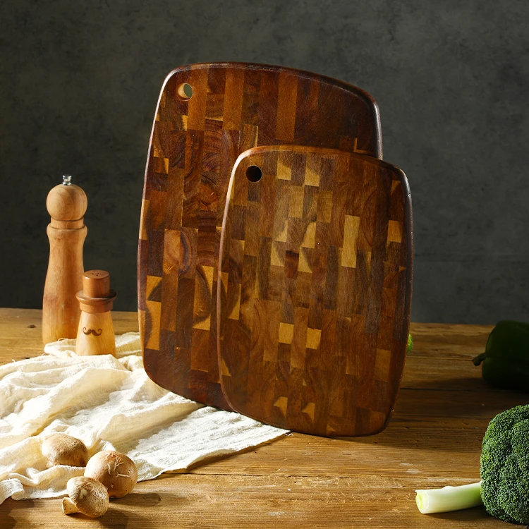 砧板菜板进口相思木 大号家用复古打孔式水果砧板厨房实用案板