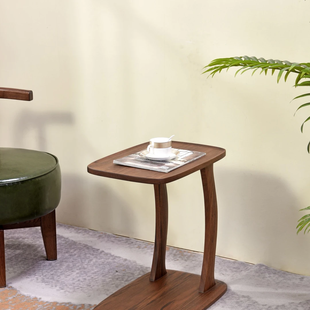 榆木实木边几客厅沙发小桌子简约新中式阳台北欧简易床头茶几角几