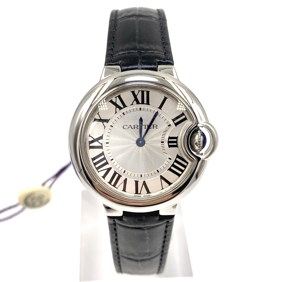99新 Cartier/卡地亚 蓝气球/精钢/石英/表径33mm/女表