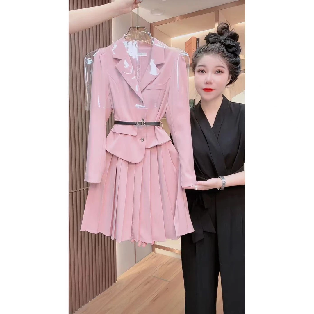 【蒂妮佳轻奢定制】1159品牌女装连衣裙女秋装2024年长袖收腰