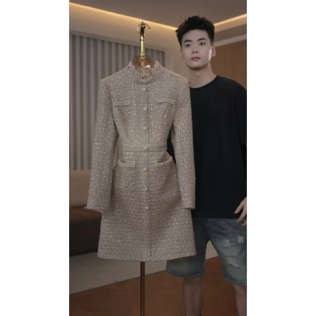 【蒂妮佳】1887品牌秋冬新款长袖女装气质显瘦连衣裙