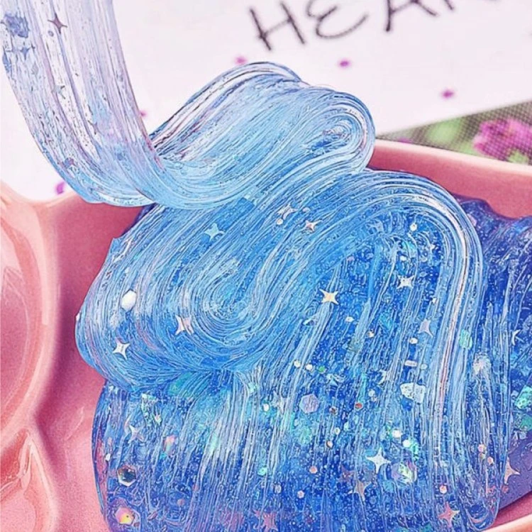 网红直播涨粉神器彩色拉力泥流体泥手工拉面胶泡泡胶安全无毒粘土