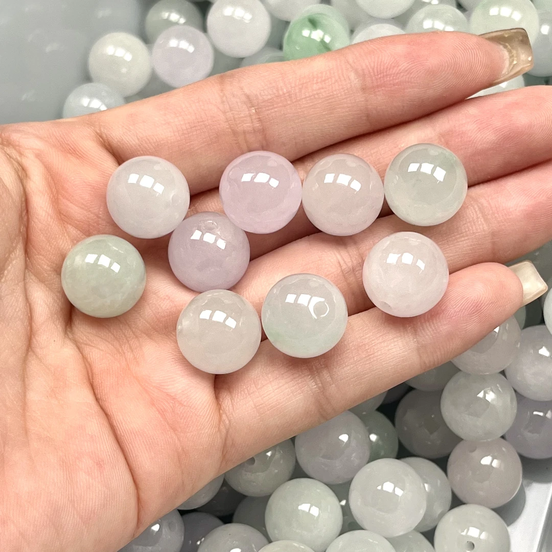 马卡龙12+ 翡翠一颗多样性发货 润宝轩翡翠散珠批发零售