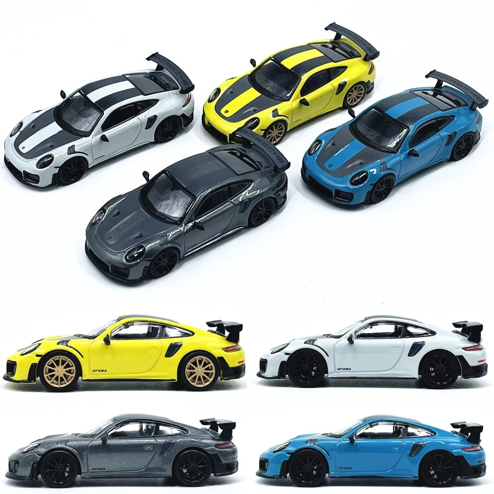 1:64保时捷911GT2RS跑车仿真 Porsche合金汽车模型静态车载摆件