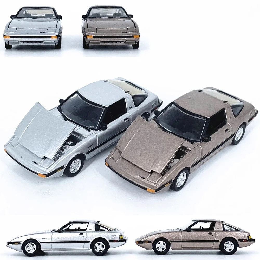 1:64马自达1982 Mazda RX-7合金汽车仿真模型收藏AS车模