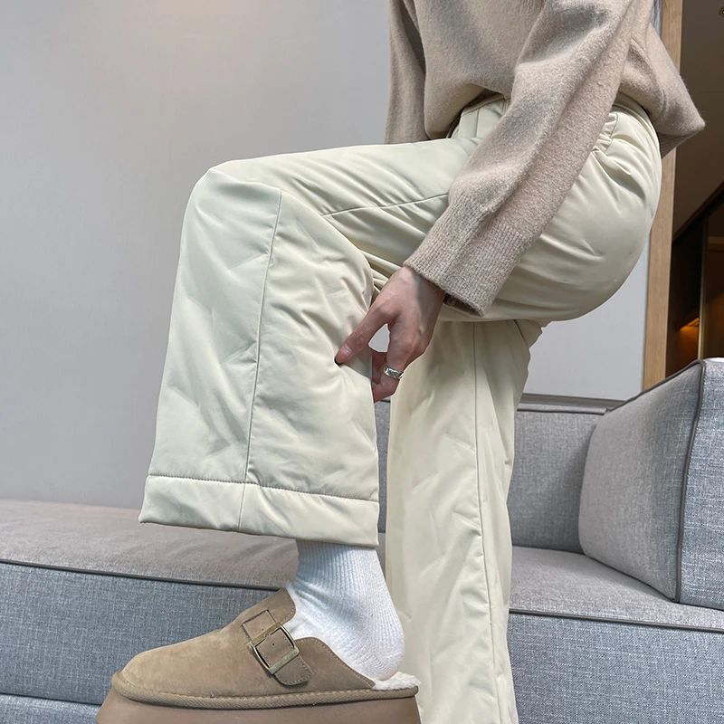 羽绒裤女冬季外穿2025新款保暖抗寒哈尔滨小个子东北加绒加厚棉裤