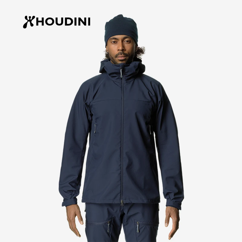 HOUDINI/胡丁尼Pace Jacket速度连帽软壳衣 户外防风防泼水 男款