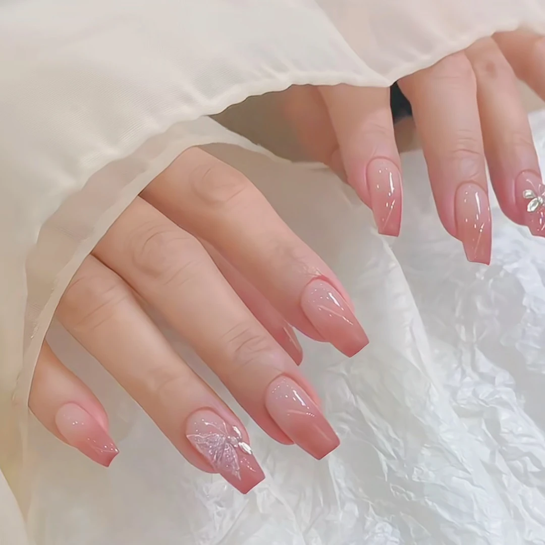 开萃穿戴美甲化蝶飞舞热销款春夏流行百搭款拆卸美甲甲片