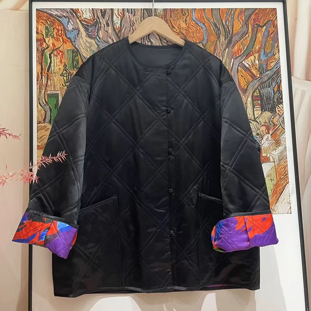 VV&AA  冬装新款新中式时尚休闲小众款国风宽松外套  T861