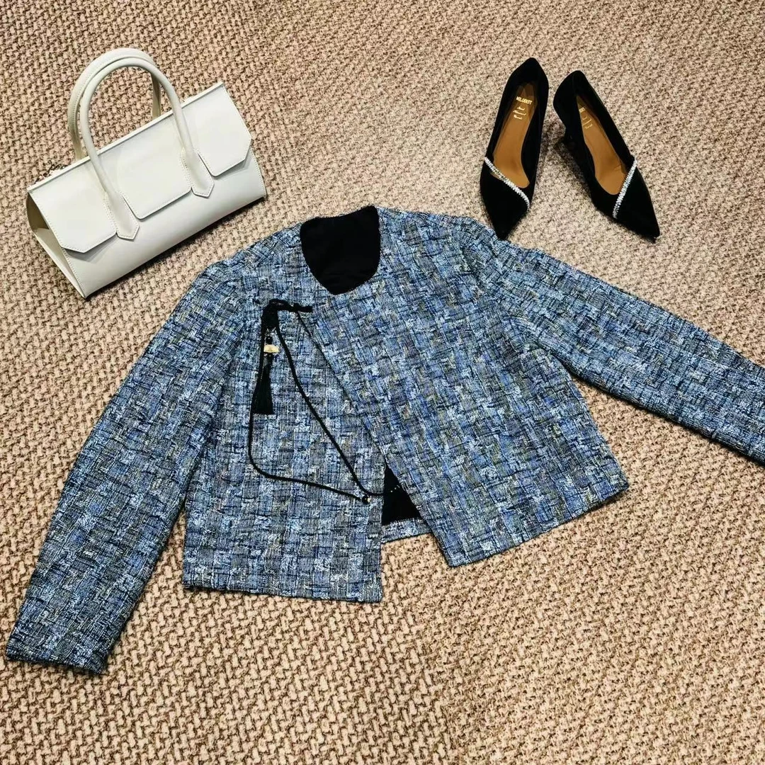 VV&AA  春秋新款高级感复古气质小香风外套  R405