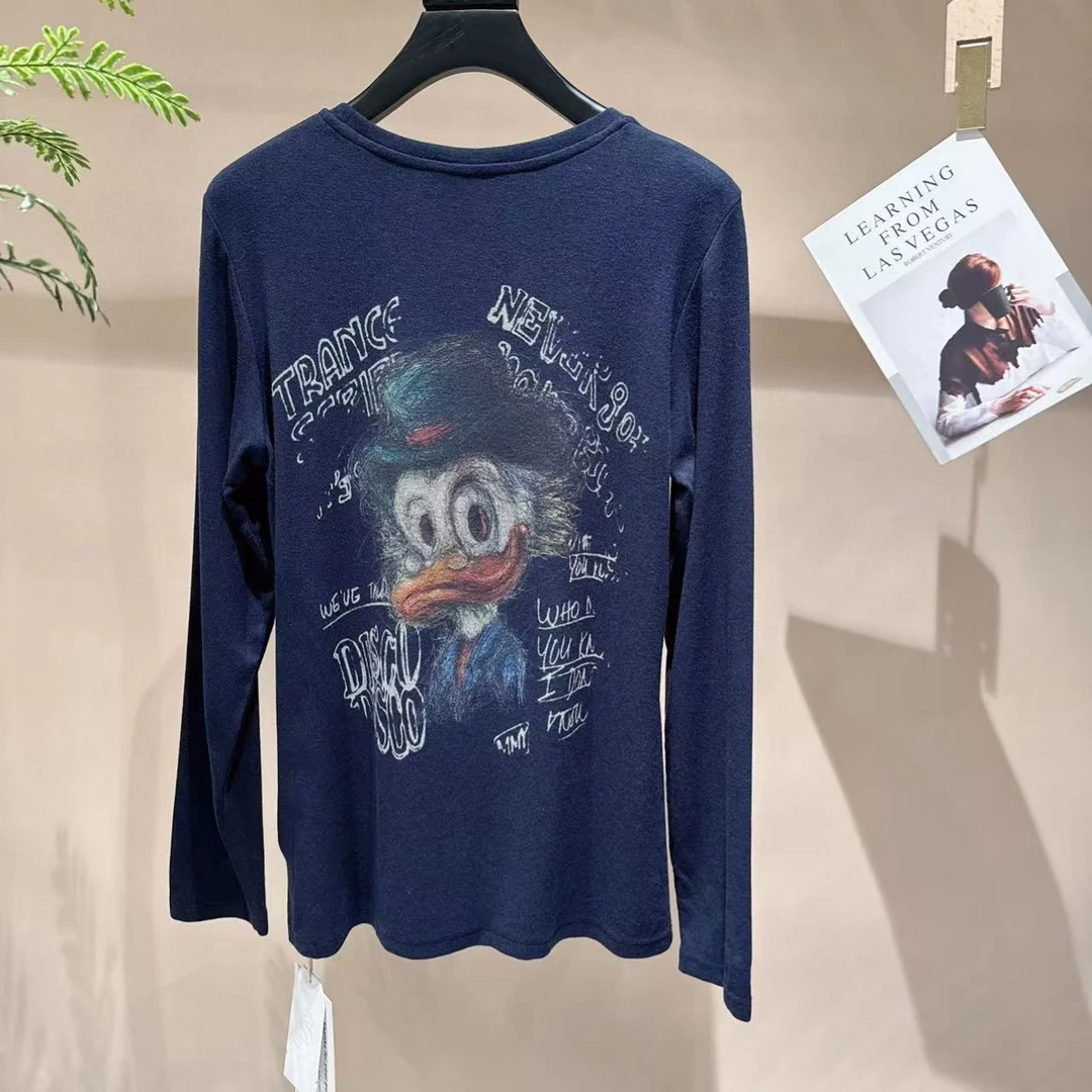 VV&AA 卡通字母印花圆领卫衣宽松上衣 3612