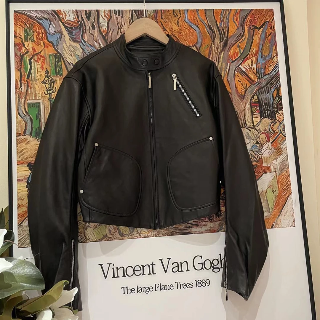 VV&AA  秋冬新款酷飒别致独特气质短外套皮衣   LX3270