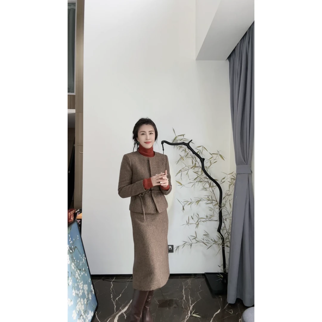 VV&AA 秋雨染晴 时尚气质休闲百搭小香风套装 T491+T492 *