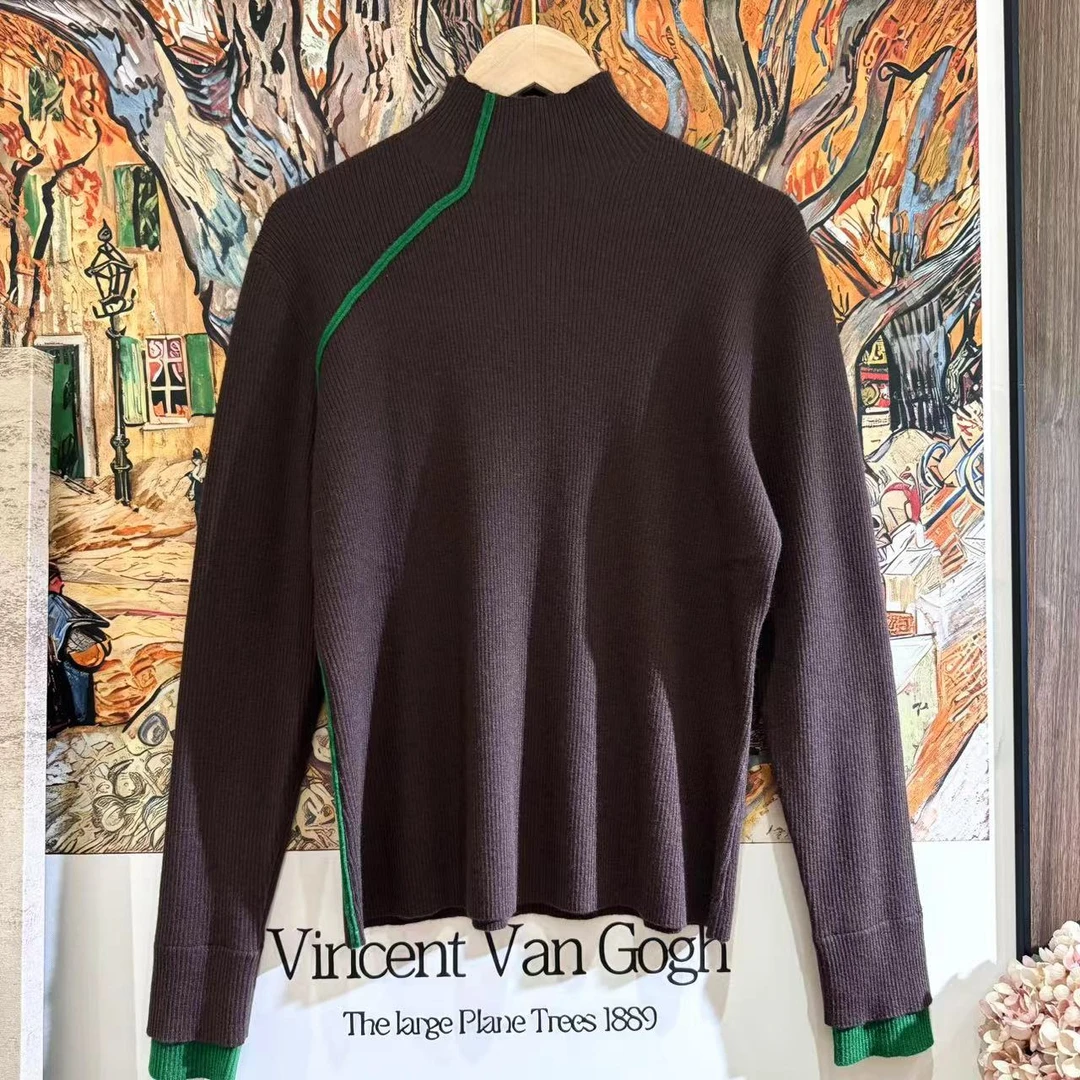 VV&AA  韶华  春秋新款时尚气质设计感高领毛衣 YS2868