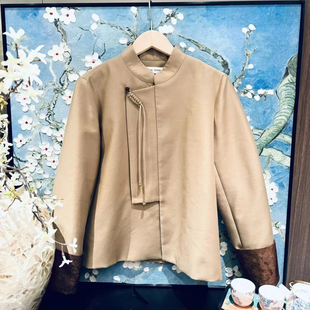VV&AA 【时光】中式国风气质网红盘扣领短外套 T549