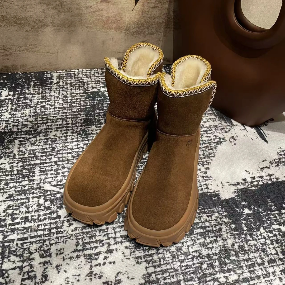 VV&AA 时尚羊毛雪地靴保暖高级短筒靴 SS086-1
