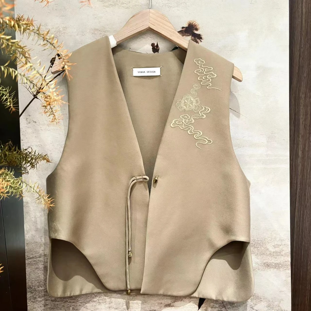 VV&AA 【时光】时尚气质休闲百搭刺绣小马甲 T576