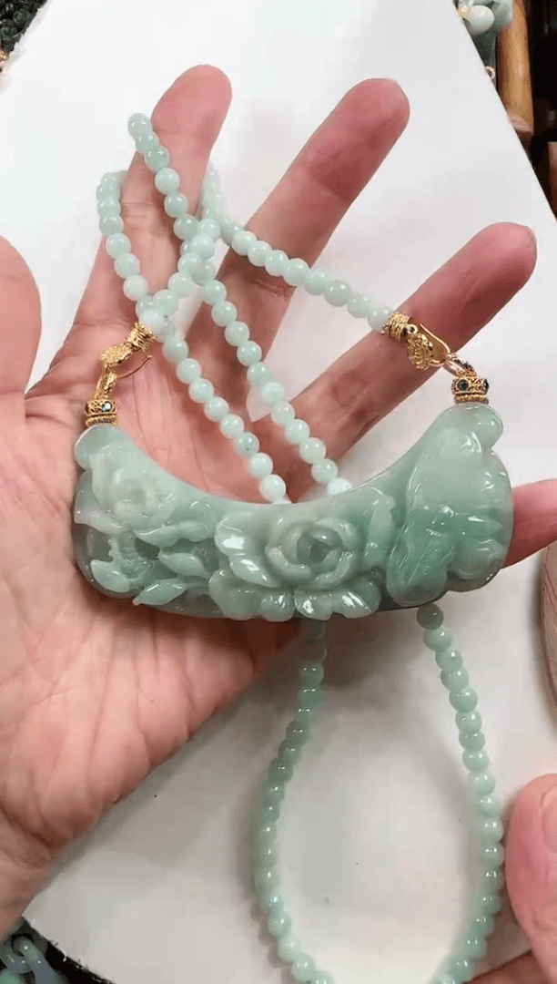 【闪购商品】翡翠颈饰未镶嵌国风