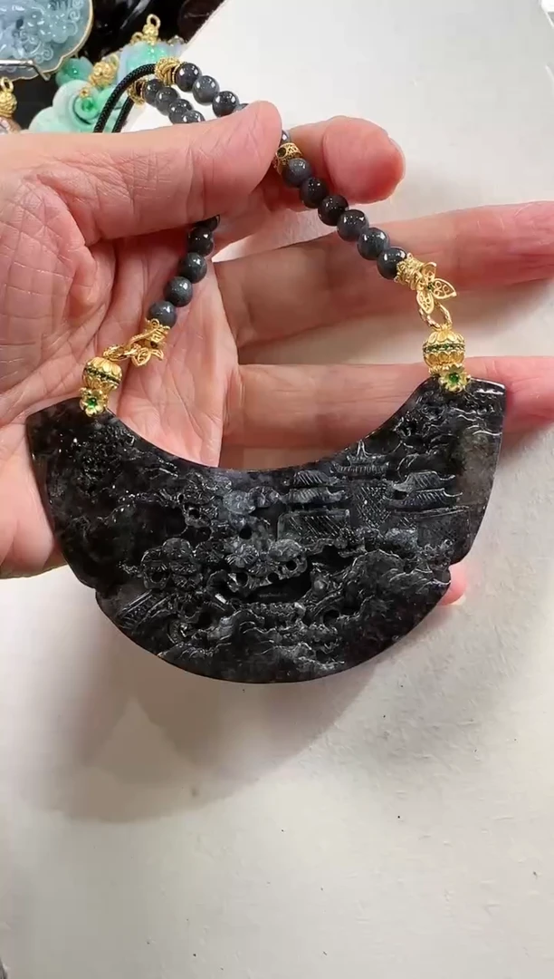 【闪购商品】翡翠颈饰未镶嵌国风