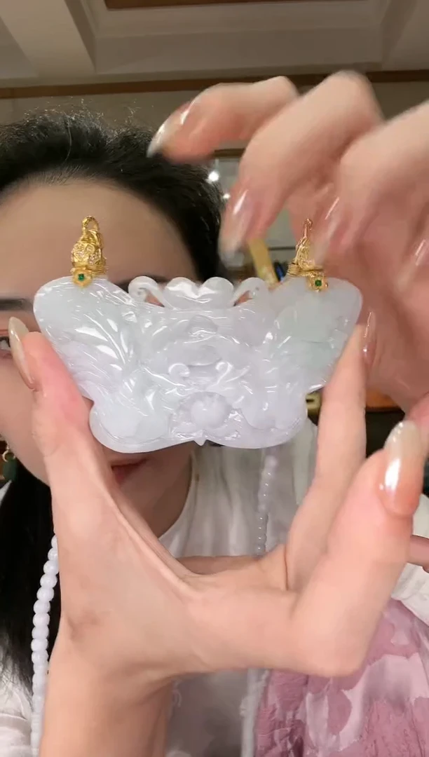 【闪购商品】翡翠颈饰银S925镶嵌国风