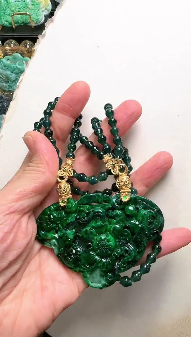 【闪购商品】翡翠颈饰未镶嵌国风