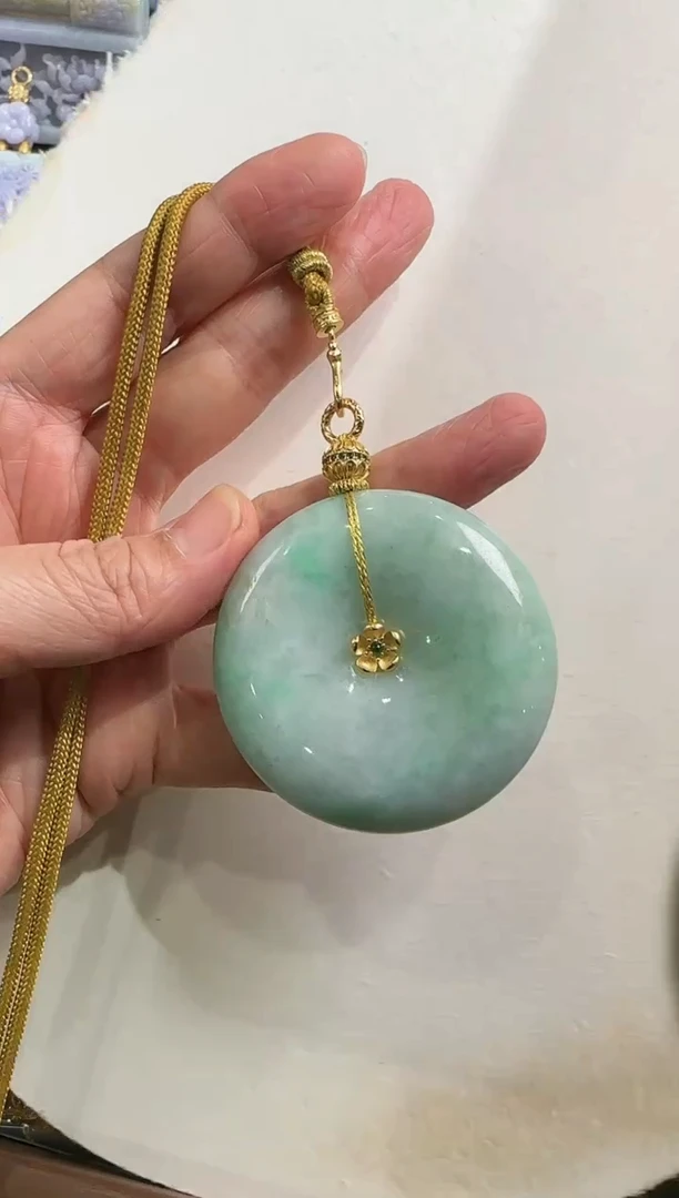【闪购商品】翡翠颈饰银S925镶嵌国风