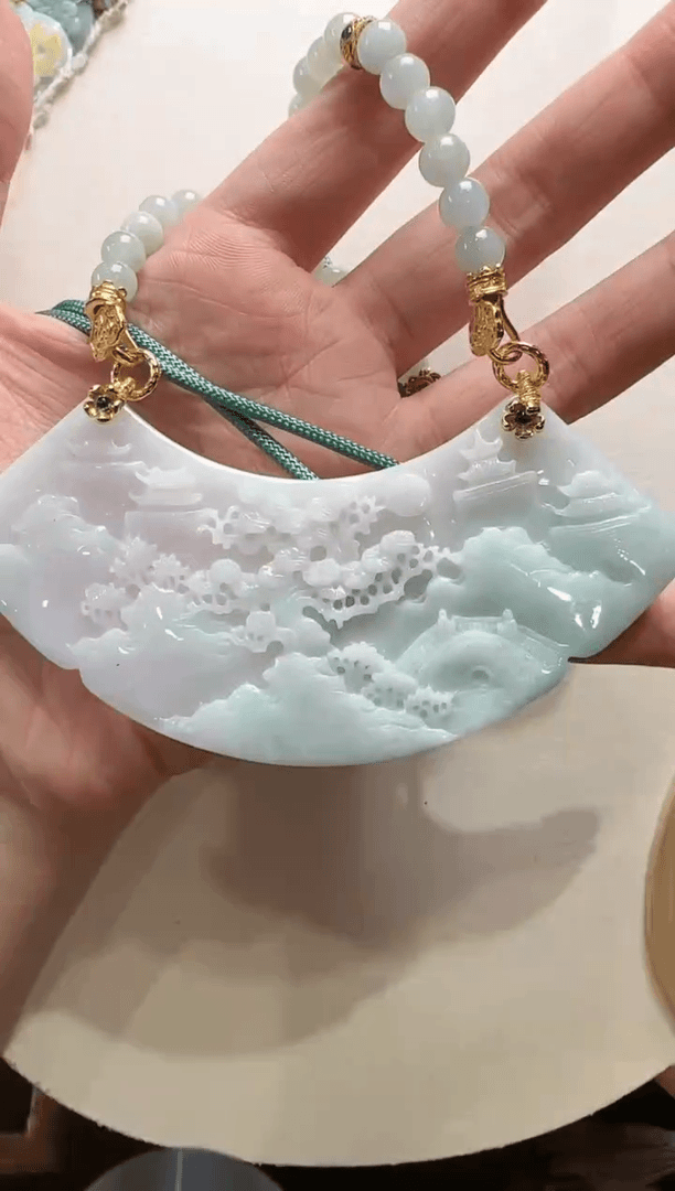 【闪购商品】翡翠颈饰未镶嵌国风