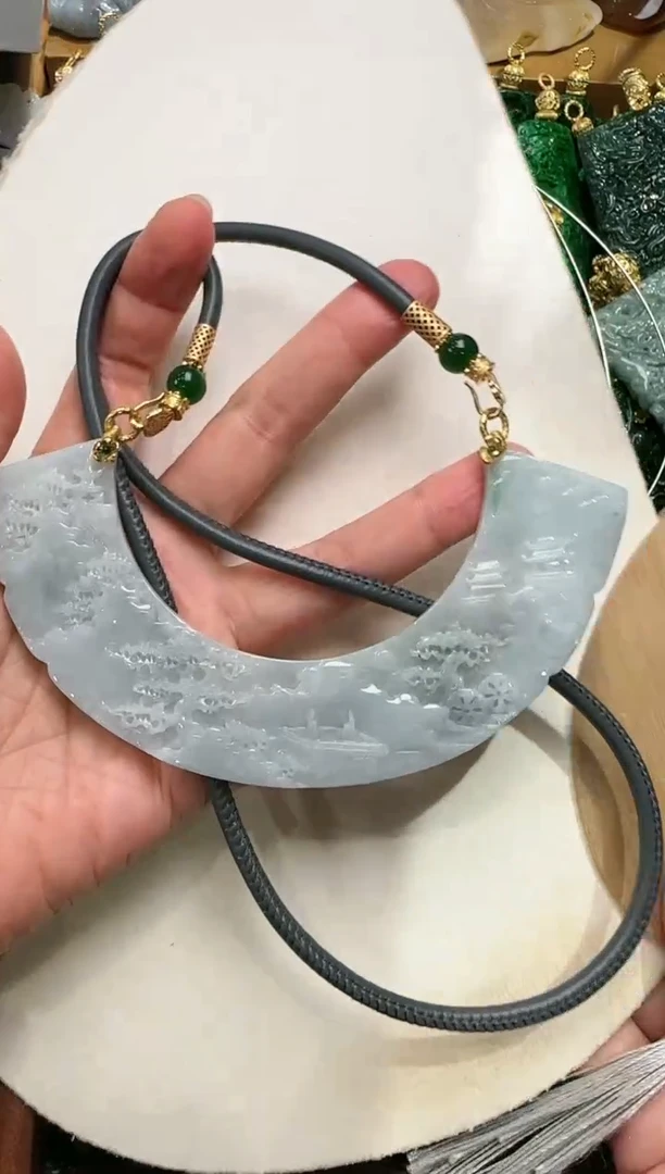【闪购商品】翡翠颈饰未镶嵌国风