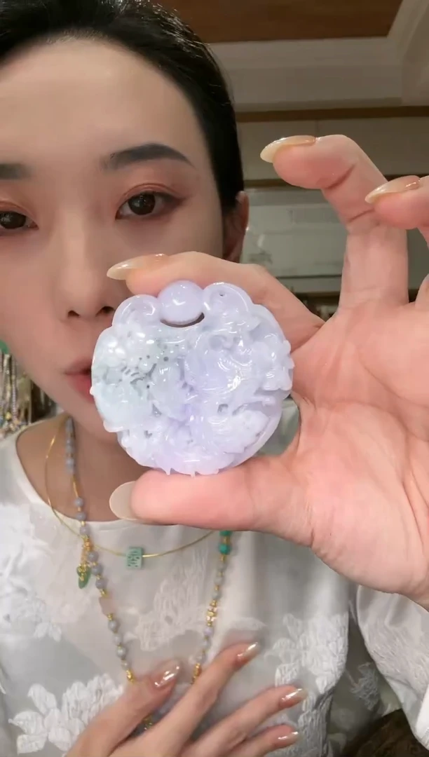 【闪购商品】翡翠颈饰银S925镶嵌国风