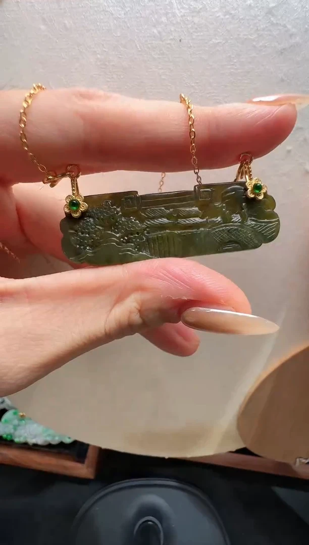 【闪购商品】翡翠颈饰未镶嵌国风